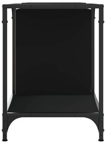 Mobile porta tv nero 153x37x50 cm in legno multistrato