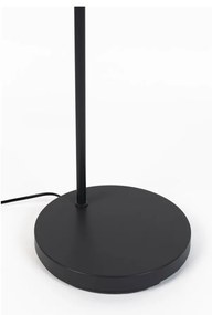 Lampada da terra nera con paralume in metallo (altezza 135 cm) Hajo - White Label