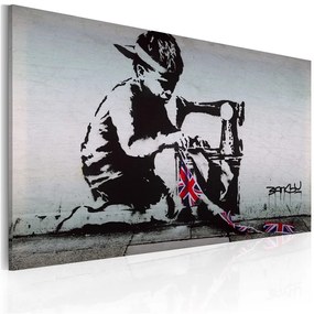 Quadro Union Jack Kid (Banksy)