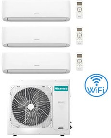 Climatizzatore Condizionatore Hisense Hi Comfort Wifi R32 Trial Split Inverter 9000 + 12000 + 12000 BTU con U.E. 5AMW105U4RQC Classe A++/A+