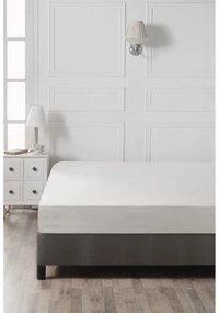 Lenzuolo bianco in cotone elasticizzato 160x200 cm - Mijolnir