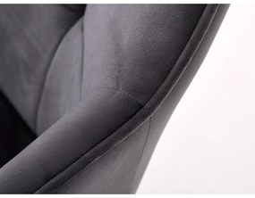 Set di sedie da pranzo grigia in imbottito con braccioli 2 pz Nolan Square – Unique Furniture