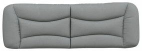 Cuscino testiera grigio chiaro 160 cm in tessuto