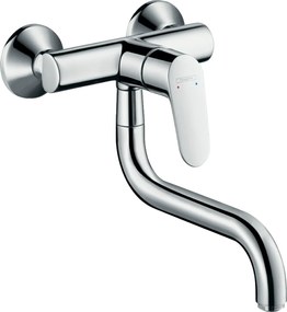 Miscelatore Monocomando Lavello A Parete e Bocca Bassa Cromo Hansgrohe Focus M41 31825000