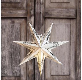 Markslöjd 704941-Decorazione natalizia STRAUSS 1xE14/25W/230V diametro 75 cm bianco/argento