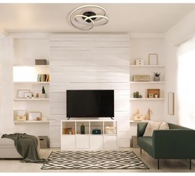 Globo 67183-40N - Lampadario a plafone LED GLYXAR LED/40W/230V cromo/nero