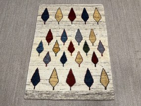 Gabbeh Tappeto persiano 110x80 Beige (Iran) Annodato A Mano