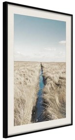 Poster  Drainage Ditch  Cornice Quadri Cornice nera con pass-partout, Larghezza x Altezza Home decor 20x30