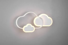 Applique a parete cloudy led nuvola e telecomando bianca r62263131