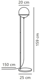 Nordlux - Lampada con piedistallo WILSON 1xG9/5W/230V nero