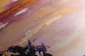 Quadro su tela – Dipinto a olio di un campo di lavanda