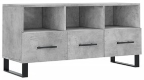 Mobile porta tv grigio cemento 102x36x50 cm legno multistrato