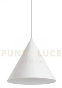 A-line sospensione in metallo bianco 1 luce attacco e27 d.30cm