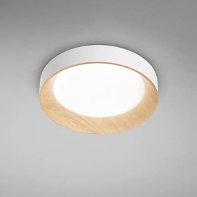 Plafoniera LED contemporaneo I-ARKA-PL50-BCO, bianco Ø 50 cm, luce con 3 temperature di colore, 5000 lumen LUCE AMBIENTE DESIGN