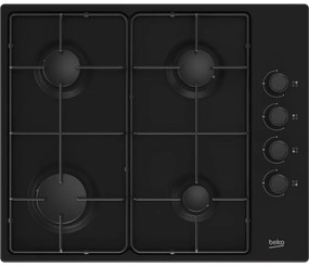 Beko - higg 64123 sb. Colore del prodotto: Nero, Posizionamento dell'apparecchio: Da incasso, Dimensione della larghezza del piano cottura: 60 cm.