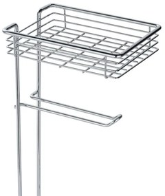 WENKO 24074800 - Porta carta igienica 16x59 cm cromo lucido