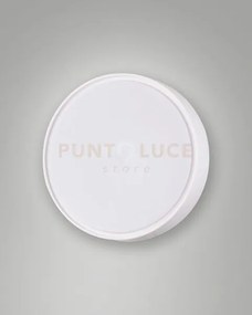 Hatton plafoniera bianca 1 luce attacco e27 d.25cm c/sensore