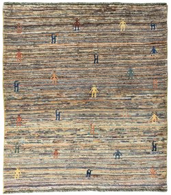 Gabbeh Tappeto 140 x 120 (Iran) Annodato A Mano