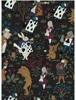 House of Hackney Carta da parati Alice in Wonderland - Noir