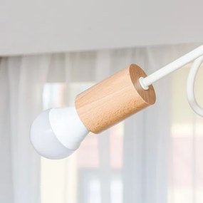 Plafoniera OXFORD 3xE27/15W/230V, finitura pino/crema