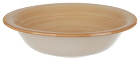 Piatto fondo ceramica 21,5 cm marrone Mirage