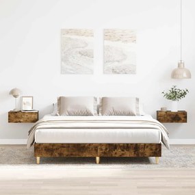 Giroletto Senza Materasso Rovere Fumo 140x200 Cm İn Truciolato /