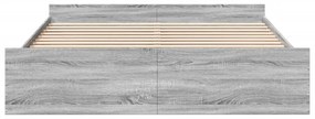 Giroletto cassetti grigio sonoma 180x200 cm legno multistrato