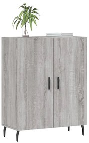 Credenza grigio sonoma 69,5x34x90 cm in legno multistrato