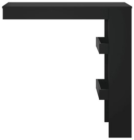 Bancone da muro nero 102x45x103,5 cm in legno compensato