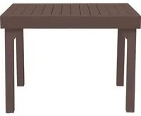 Tavolo Allungabile da Giardino 106/212x75x75 cm Capannori in Alluminio Chocolate