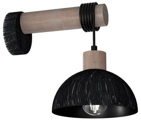 Applique ERIK 1xE27/60W/230V marrone/nera