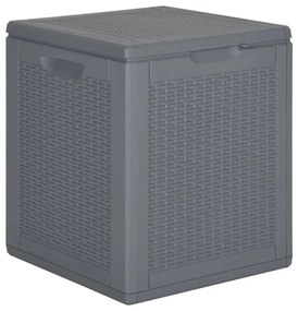 Contenitore Da Giardino Grigio İn Rattan Pp 90 L /