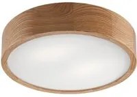 Lampada a Soffitto Eveline, Marrone, Legno, 37x37x8 cm, EPIKASA