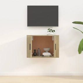 Mobile Porta TV a Parete Rovere Sonoma 57x34,5x40 cm