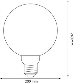 Lampadina LED DECO VINTAGE G200 E27/4W/230V 1800K