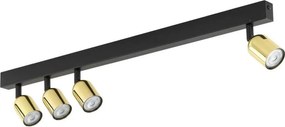 Faretto LED TOP 4x GU10/10W/230V nero/oro