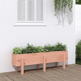 Fioriera Rialzata Giardino 121x30x38 Cm Legno Massello Douglas /