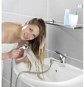 WENKO 22866100 - Doccia UNIVERSAL 170x6,5 cm finitura lucida cromo/argento/grigio