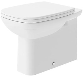 Vaso WC filomuro d-code, sedile escluso P 56 x L 35.5 x H 38.5 cm bianco lucido
