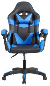 POLTRONA GAMING ALFA NERA/BLU SIMILP