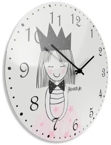 Simpatico orologio da parete per bambini con principessa