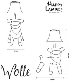 Happy Lamps - Lampada da tavolo LED per bambini WOLLE LED/5,4W/230V pecora