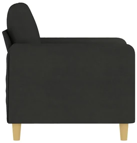 Poltrona nera 60 cm in tessuto