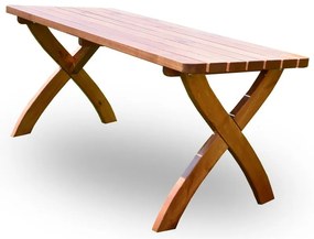 Tavolo da pranzo da giardino in legno di pino 160x70 cm Strong - Rojaplast