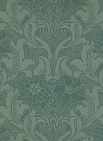 Little Greene Carta da parati Dahlia Scroll - Tea with Florence