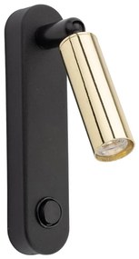 Faretto da parete ENZO 1xG9/8W/230V nero/oro