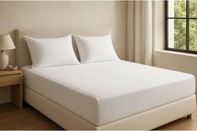 Lenzuolo con angoli bianco in cotone renforcé 200x140 cm Ranforce – Mila Home Luxury