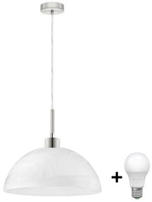 Lampadario LED a sospensione con filo 1xE27/60W/230V bianco