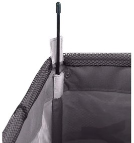 WENKO 3450112100 - Cesto portabiancheria QUADRO 40x60 cm grigio/nero