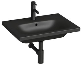 JIKA H8127137161041 - Lavabo sospeso MIO 60x45 cm ceramica nera opaca